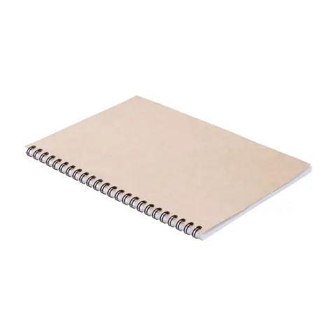 Блокнот А5 Kraft, без линовки, черная пружина