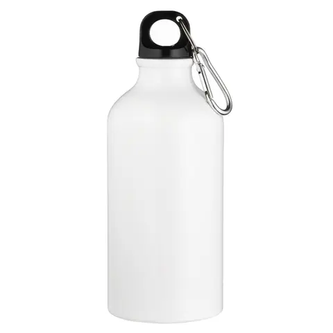 Бутылка для воды для сублимации с карабином Flask 500, белая