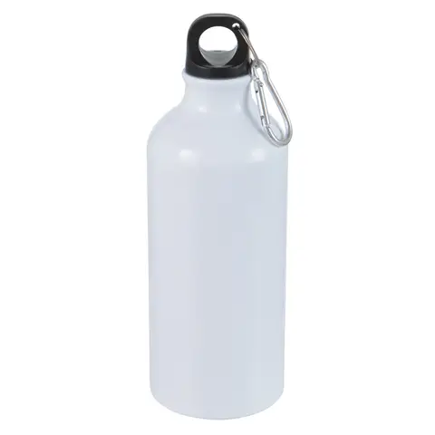 Бутылка для воды для сублимации с карабином Flask 600, белая
